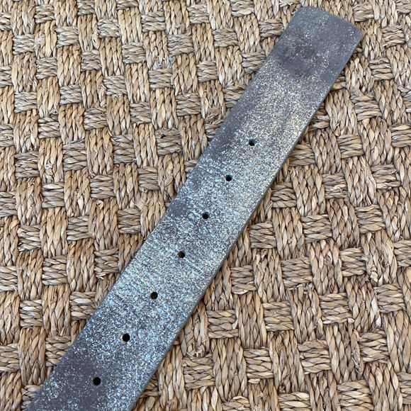 B-Low the Belt Gray Belt with Gold Buckle - Picture 3 of 6